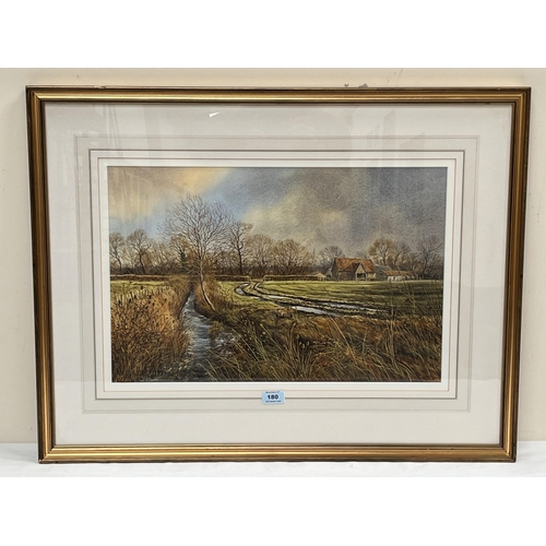 180 - EDWARD STAMP. BRITISH Bn. 1939 February - Swanbourne. Signed and dated 1998. Watercolour 14