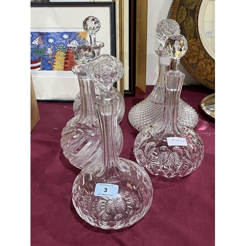 3 - Five decanters