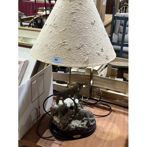 46 - A Juliana collection resinous table lamp