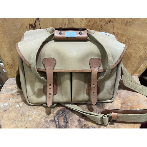 6 - A Billingham canvas and leather shoulder bag