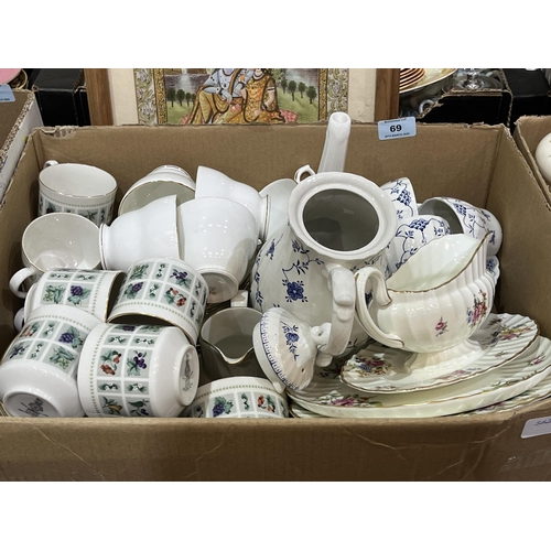 69 - Three boxes of teaware