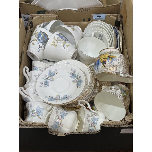 69 - Three boxes of teaware