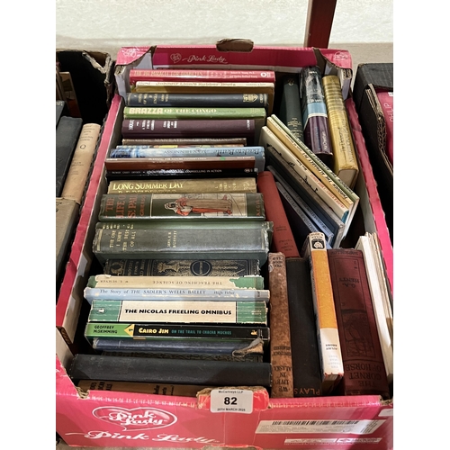 82 - Four boxes of books