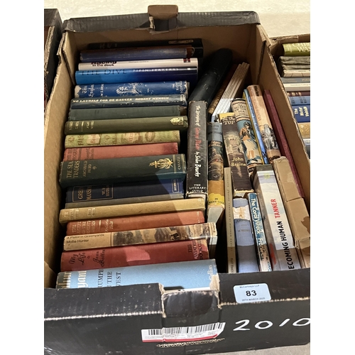 83 - Four boxes of books