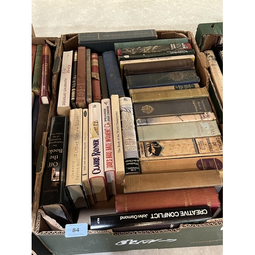 84 - Four boxes of books