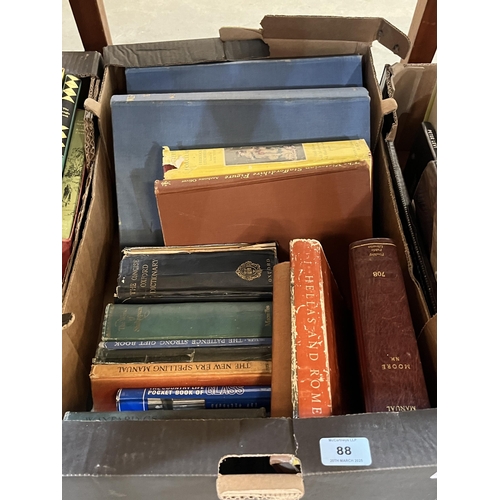 88 - Two boxes of books