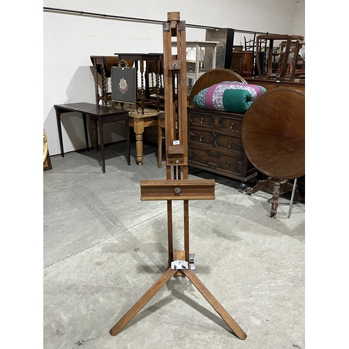 An artist's studio easel