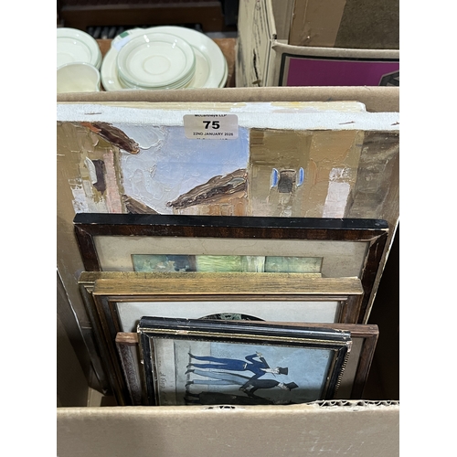 75 - A box of pictures