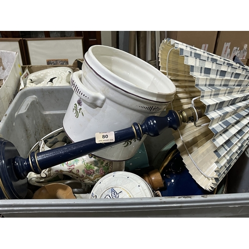 80 - Two boxes of sundries