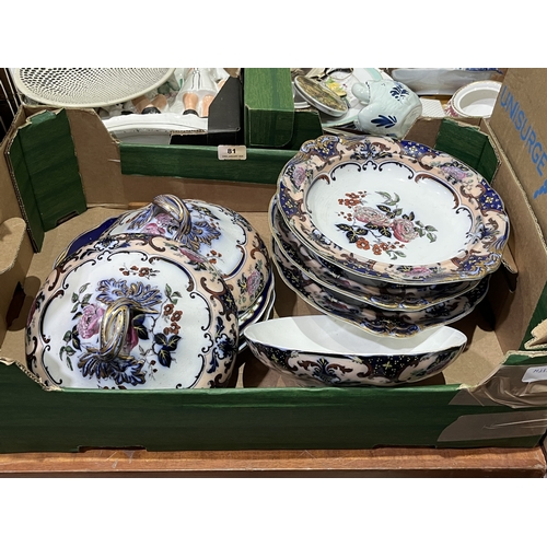 81 - Two boxes of ceramics and sundries