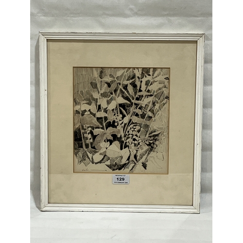 MARIA COLONNA. ITALIAN Bn. 1951 Floral study. Signed. Pen and ink on ...
