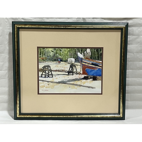 RAFIE ABDUL RAHMAN. MALAYSIAN Bn. 1947 Beach scenes. A pair. Signed ...