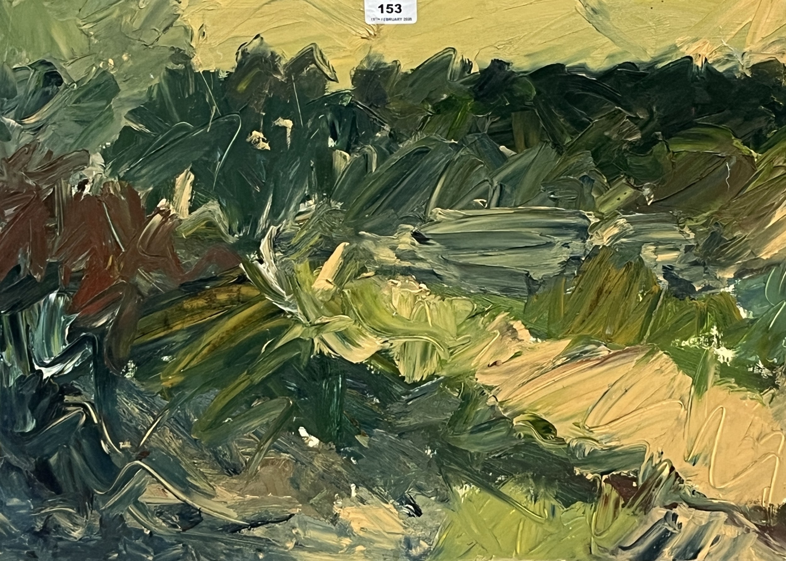 GEORGE HOLT. BRITISH 1924-2005 Path Through Shrubbery. Signed ...