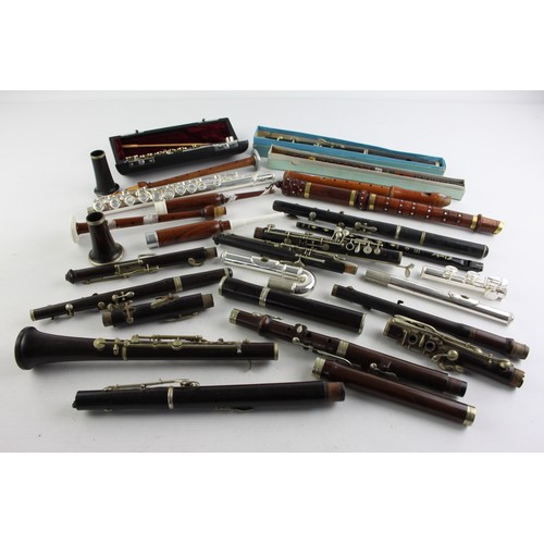 ,Job Lot Of Vintage MUSICAL INSTRUMENTS & Parts Inc. Flute Etc