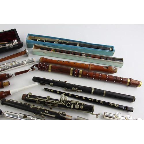 ,Job Lot Of Vintage MUSICAL INSTRUMENTS & Parts Inc. Flute Etc