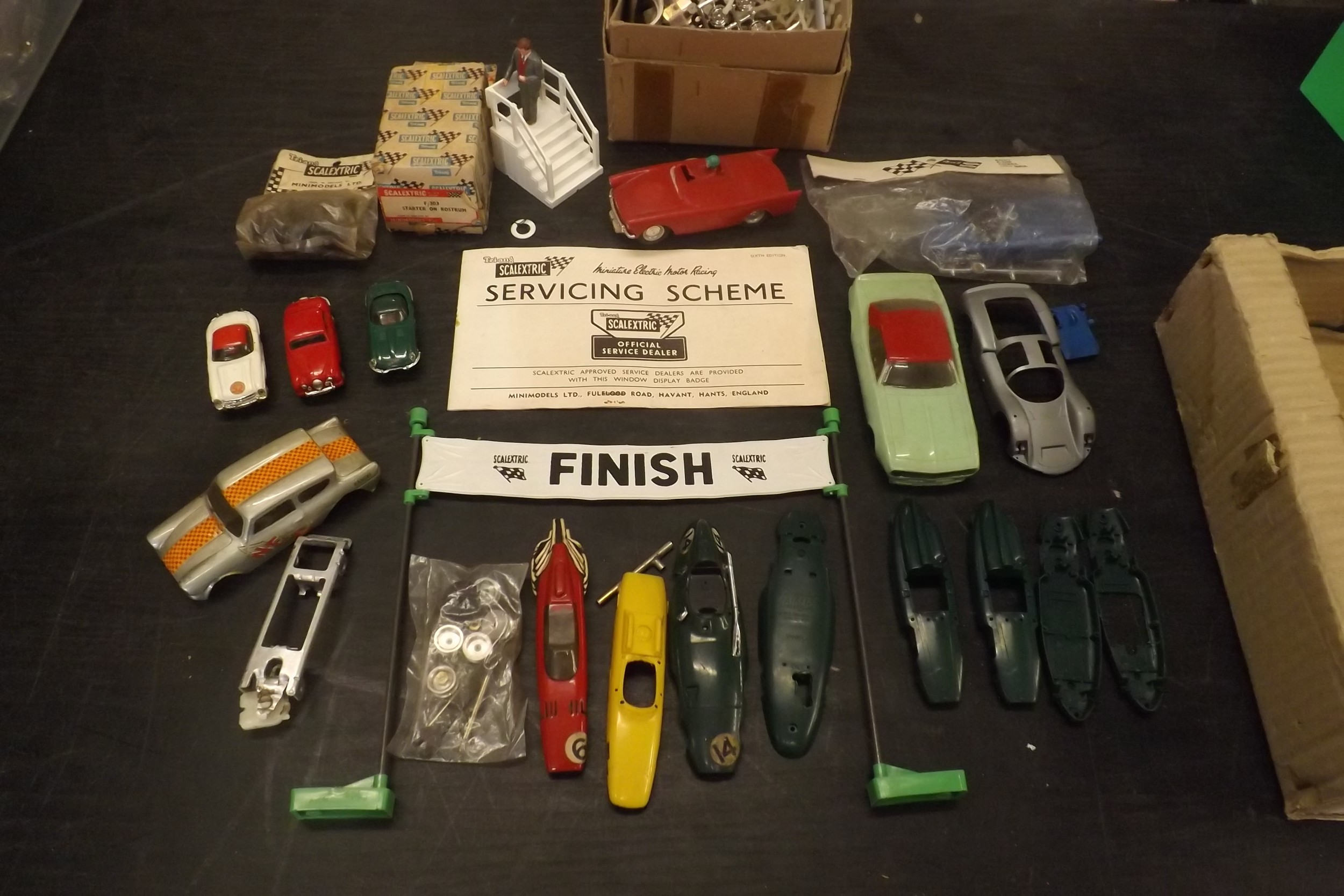 Vintage Scalextric Some Rare Cars Body Shells New Old Stock Packs Boxed Starters Rostrom Start B