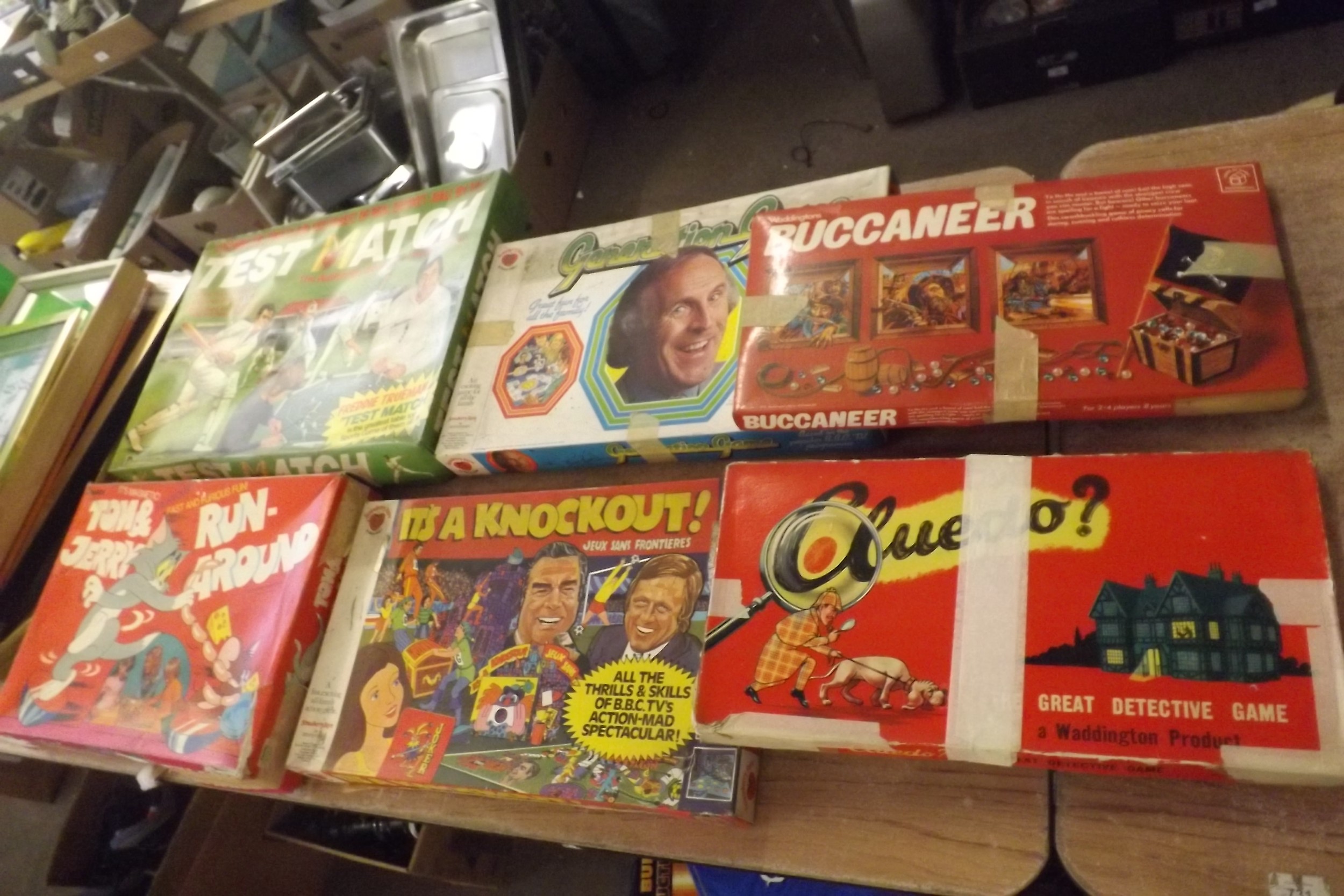 Retro Board games inc Generation game, It's a knockout, Test Match