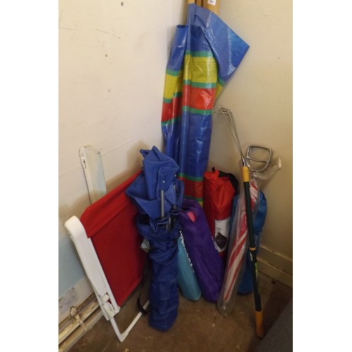 Good quality camping chairs , tent , windbreak ect