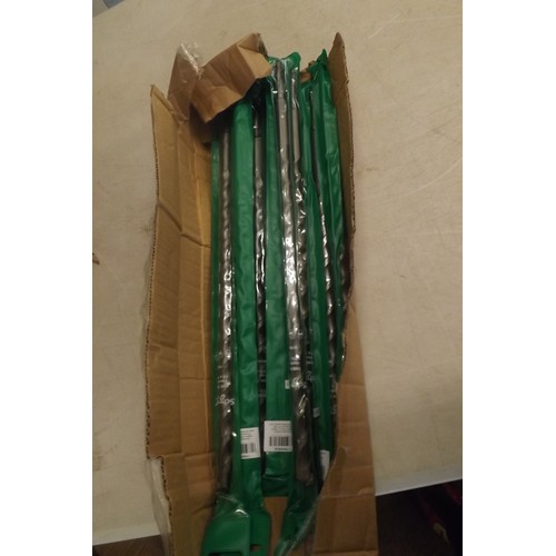12 new large masonary drill bits.