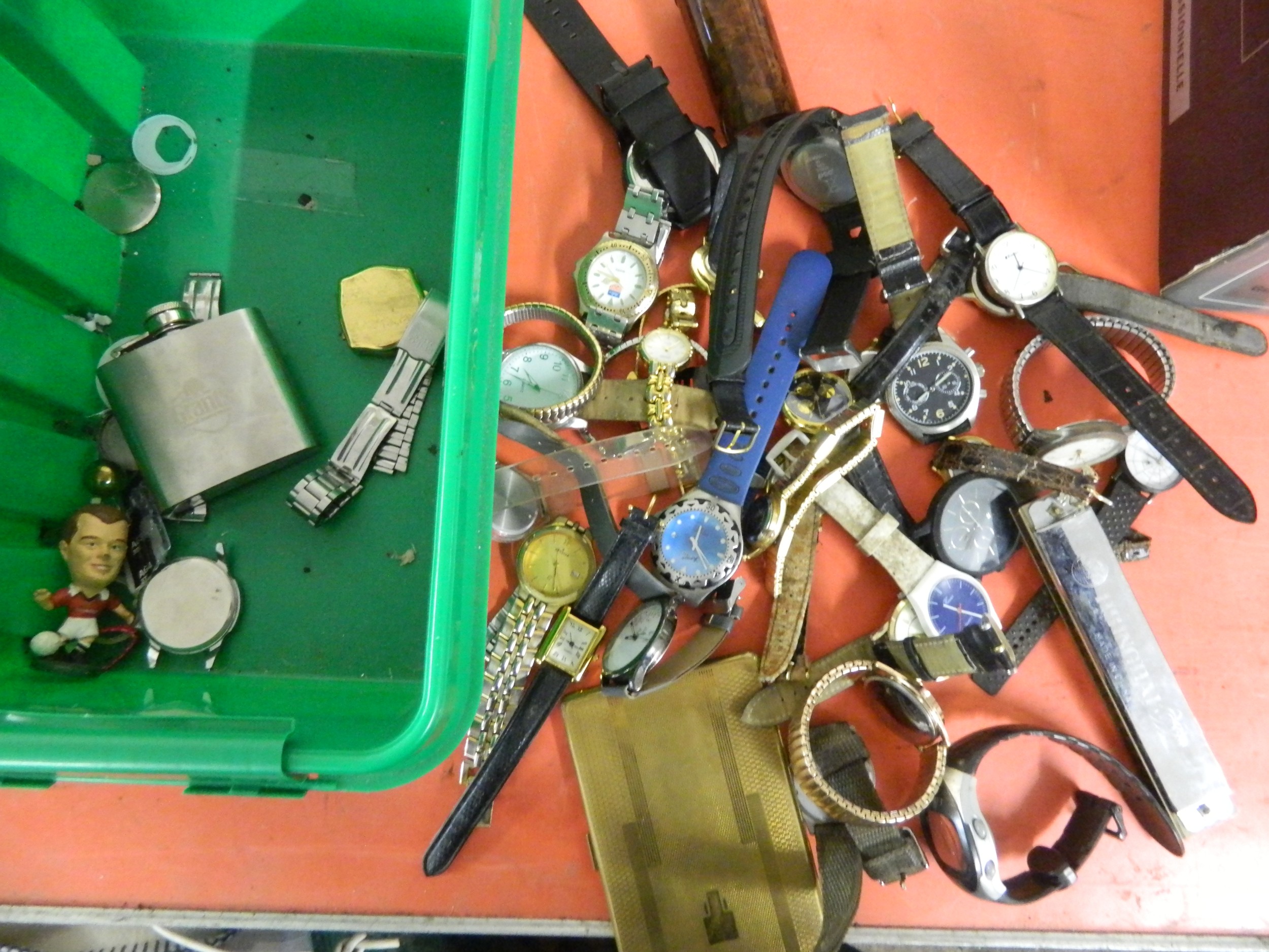 Box of assorted watches etc.