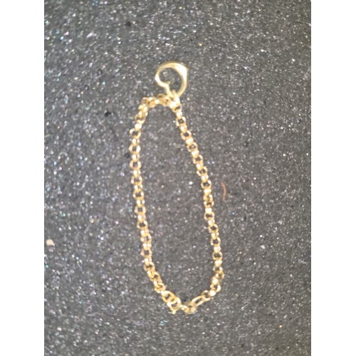 9ct gold charm bracelet chain