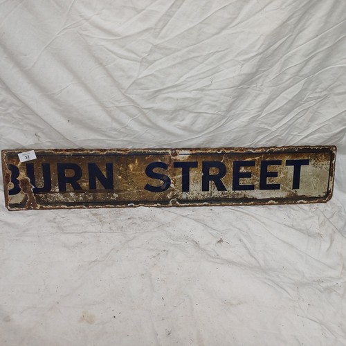 32 - Vintage metal street sign