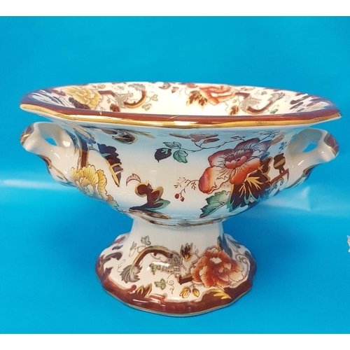31 - Masons Brown Velvet (4 pieces) Fruit Bowl and Centrepiece
