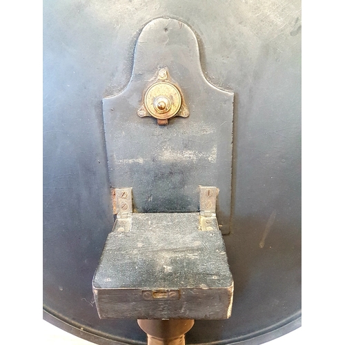 74 - Georgian Tilt Top Table with high quality floral decoration, mother of pearl inserts and gilt decora... 