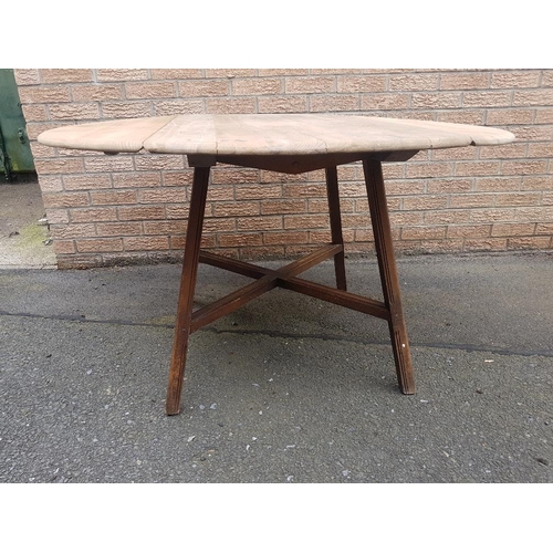 8 - Ercol Drop Leaf Oval Dining Table in need of TLC