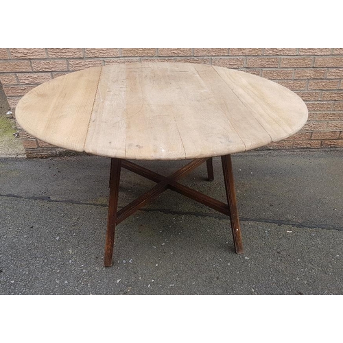 8 - Ercol Drop Leaf Oval Dining Table in need of TLC