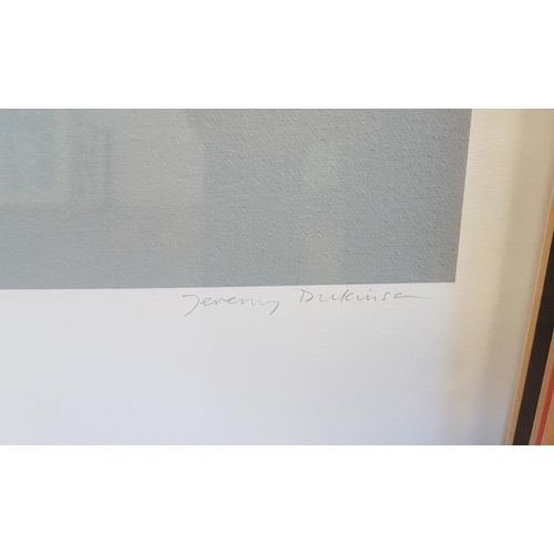 58 - Large Framed Jeremy Dickinson Limited Edition Truckpark 2 Print, signed and numbered.  Measures 46 i... 