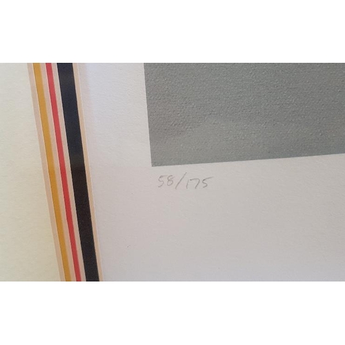 58 - Large Framed Jeremy Dickinson Limited Edition Truckpark 2 Print, signed and numbered.  Measures 46 i... 