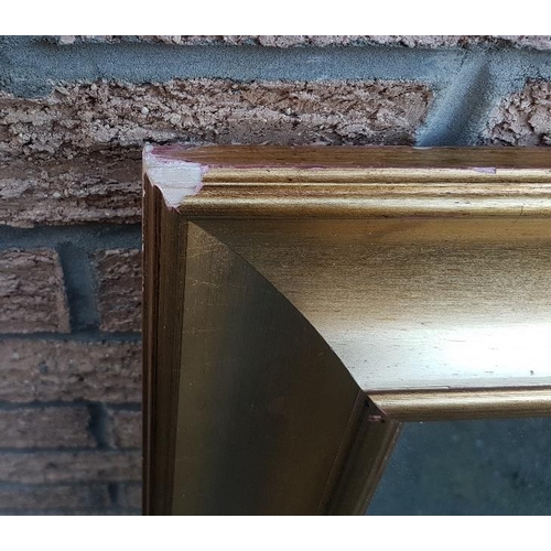 85 - Large gilt framed modern mirror measuring 47 inches x 36 inches