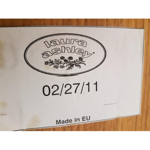 90 - Laura Ashley Contemporary Solid Oak Milton Storage Unit with Drawers and Shelves, measuring 47 inche... 