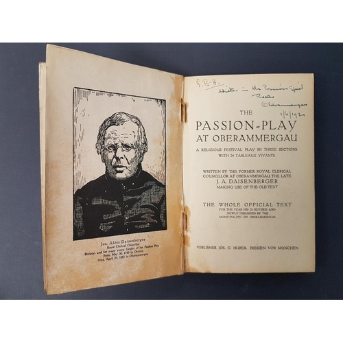 27 - Art Deco 1930  Passion Play Booklet with Annotations inside including inscription from June 1930.  1... 