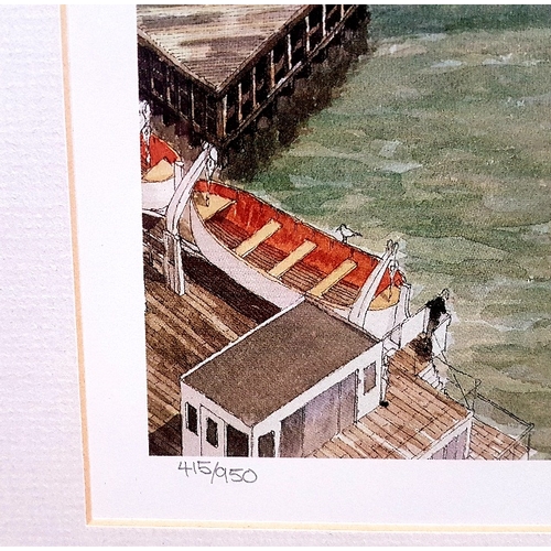 82 - Memories of Newcastle Limited Edition Print (415/950) by Martin Stuart Moore, framed, signed and gla... 