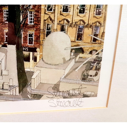 82 - Memories of Newcastle Limited Edition Print (415/950) by Martin Stuart Moore, framed, signed and gla... 