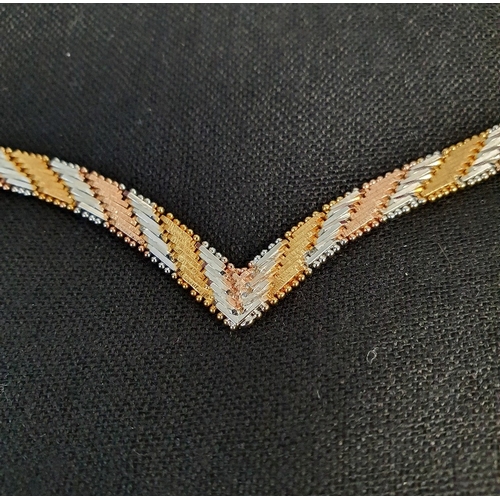 1 - 925 Italian Silver and Gilt Necklace measuring approximately 46cm and two matching Earrings, total w... 