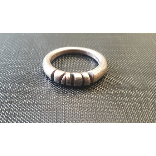 2 - Georg Jensen - Vintage Silver Ring, Model Number 307.  Weight is 5.16g, Size is M