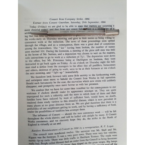 3 - Silver Propelling Pencil Stamped Consett Iron Works with Hallmark for Birmingham 1961, together with... 