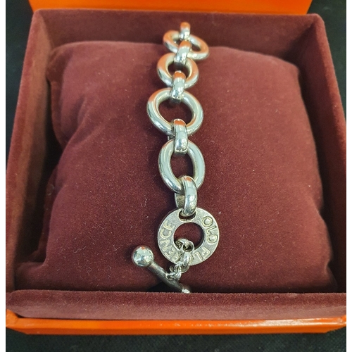 15 - Old Florence Silver Bracelet in Original Box, weight 39.5g