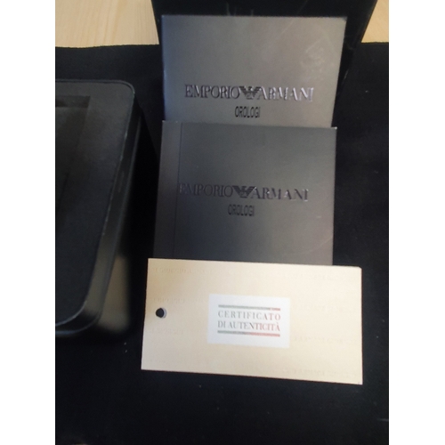 27 - Emporio Armani Ladies Wristwatch with box and original receipt