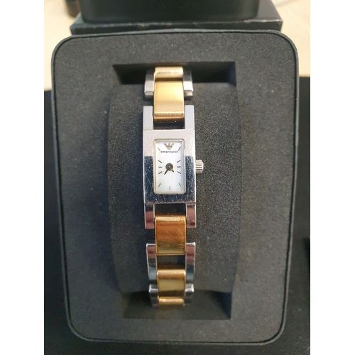 27 - Emporio Armani Ladies Wristwatch with box and original receipt