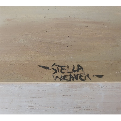 39 - Original Stella Weaver Oil Painting of a Beach Scene.  Framed and signed by the artist, the overall ... 