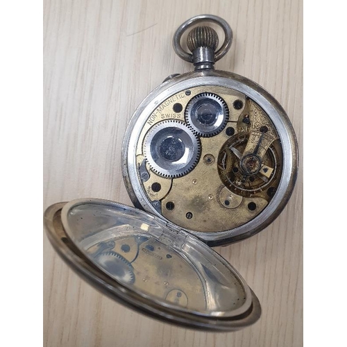 13 - Silver Swiss Pocket Watch marked ARFS.  Case hallmarked 0.935 1888 to 1907.  FREE MAINLAND UK POSTAG... 