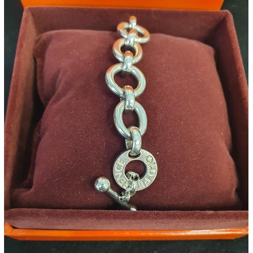 16 - Old Florence Silver Bracelet in Original Box, weight 39.5g.  FREE MAINLAND UK POSTAGE ON THIS LOT.