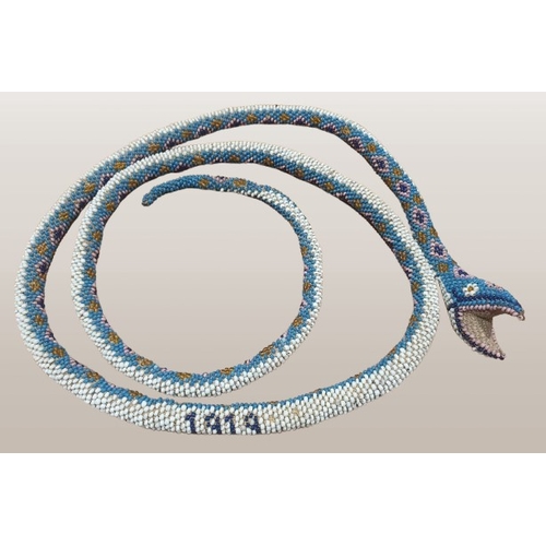 8 - Beautiful World War 1 1919 Turkish Prisoner of War Snake, measuring 135cm in length.  This snake has... 