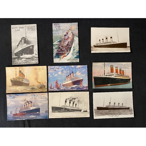 . TITANIC: Real photo and other postcards of Titanic's sister ships  (9).