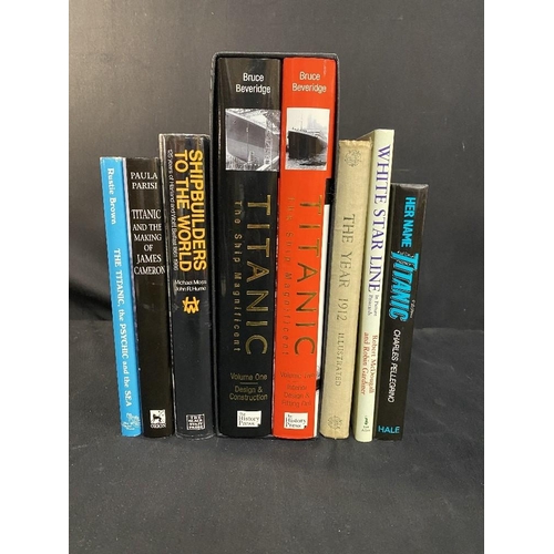 . TITANIC - BOOKS: Mixed lot of hardbound & other vols. Titanic The Ship  Magnificent vol. 1 & 2