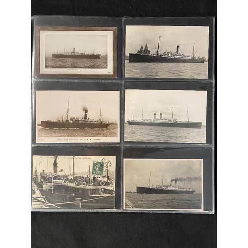 151 - R.M.S. TITANIC: Postcards of most of the White Star Line fleet including Titanic, Olympic and Britan... 